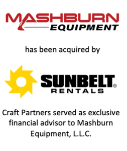 MASHBURN EQUIPMENT has been acquired by SUNBELT RENTALS