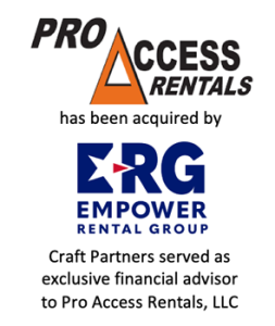 PRO ACCESS RENTALS has been acquired by ERG EMPOWER RENTAL GROUP